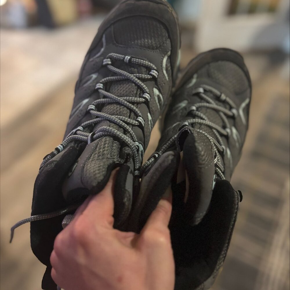 Merrell Moab 2 Mid Gtx Hiking Boots, Womens Gray, Size 10